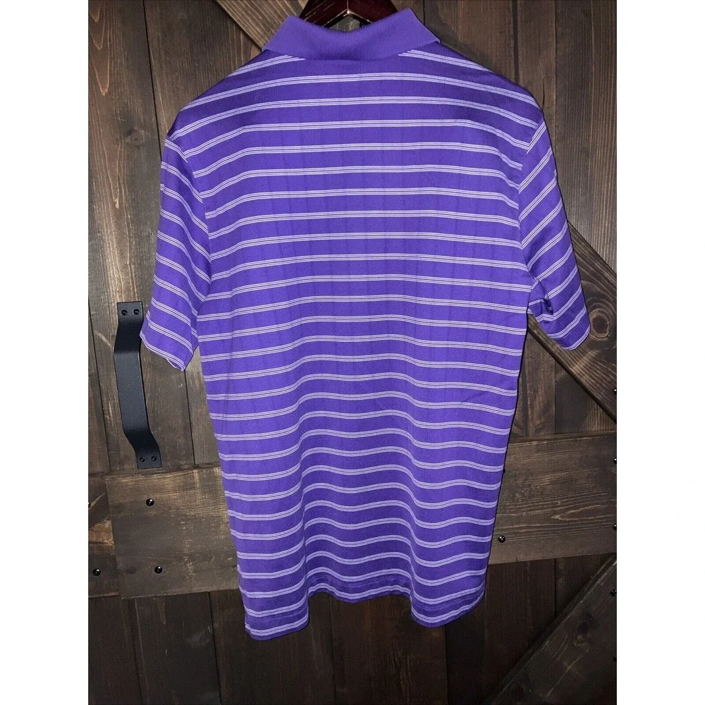 Nike Tiger Woods Collection Golf Shirt Men's M Purple Polo Golf Active Stretch‎